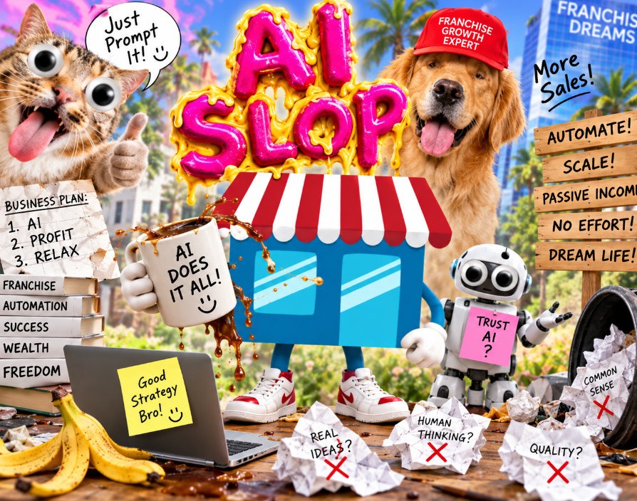 AI slop franchise AI habits productivity franchise owners